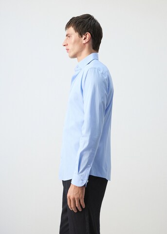 MANGO MAN Slim Fit Hemd 'Vecchia' in Blau