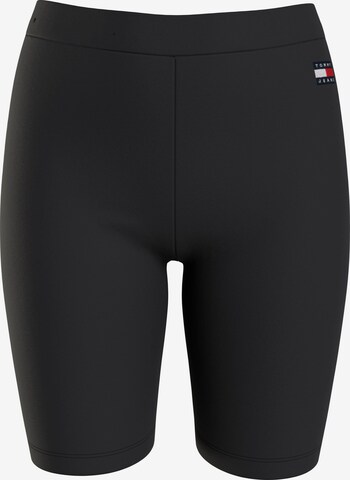 Tommy Jeans Skinny Leggings in Black: front