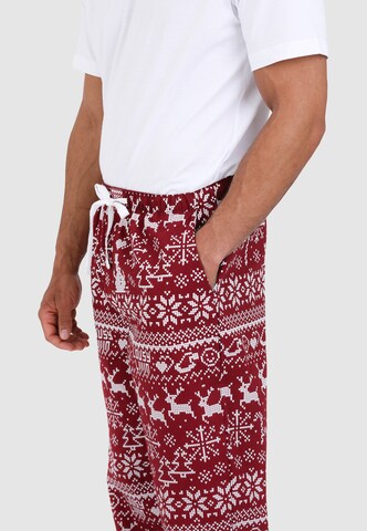 Lousy Livin Pyjamahose 'Scandi' in Rot