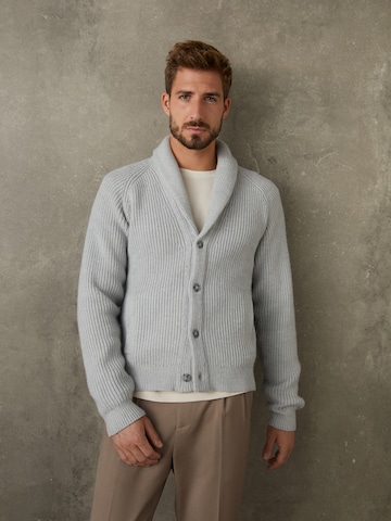 ABOUT YOU x Kevin Trapp Knit Cardigan 'Moritz' in Grey: front