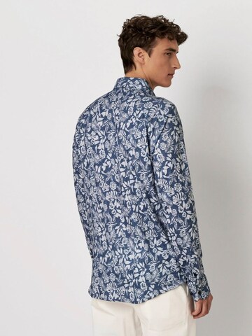 DESOTO Slim fit Overhemd in Blauw