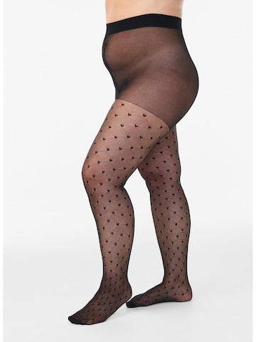 Zizzi Tights in Black: front