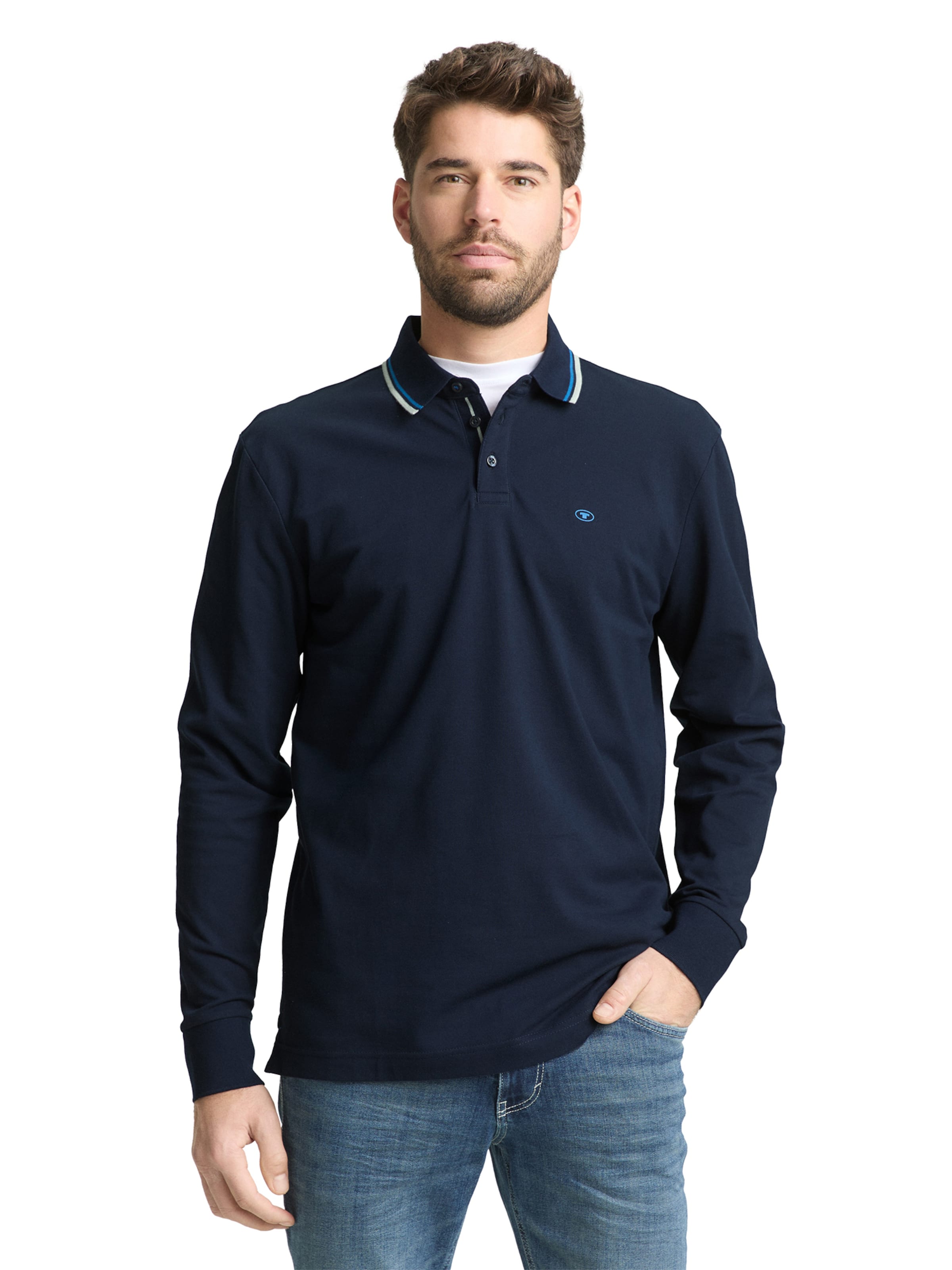 TOM TAILOR Shirt in Blue: front