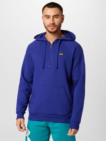 UNDER ARMOUR - Sweatshirt de desporto em azul: frente
