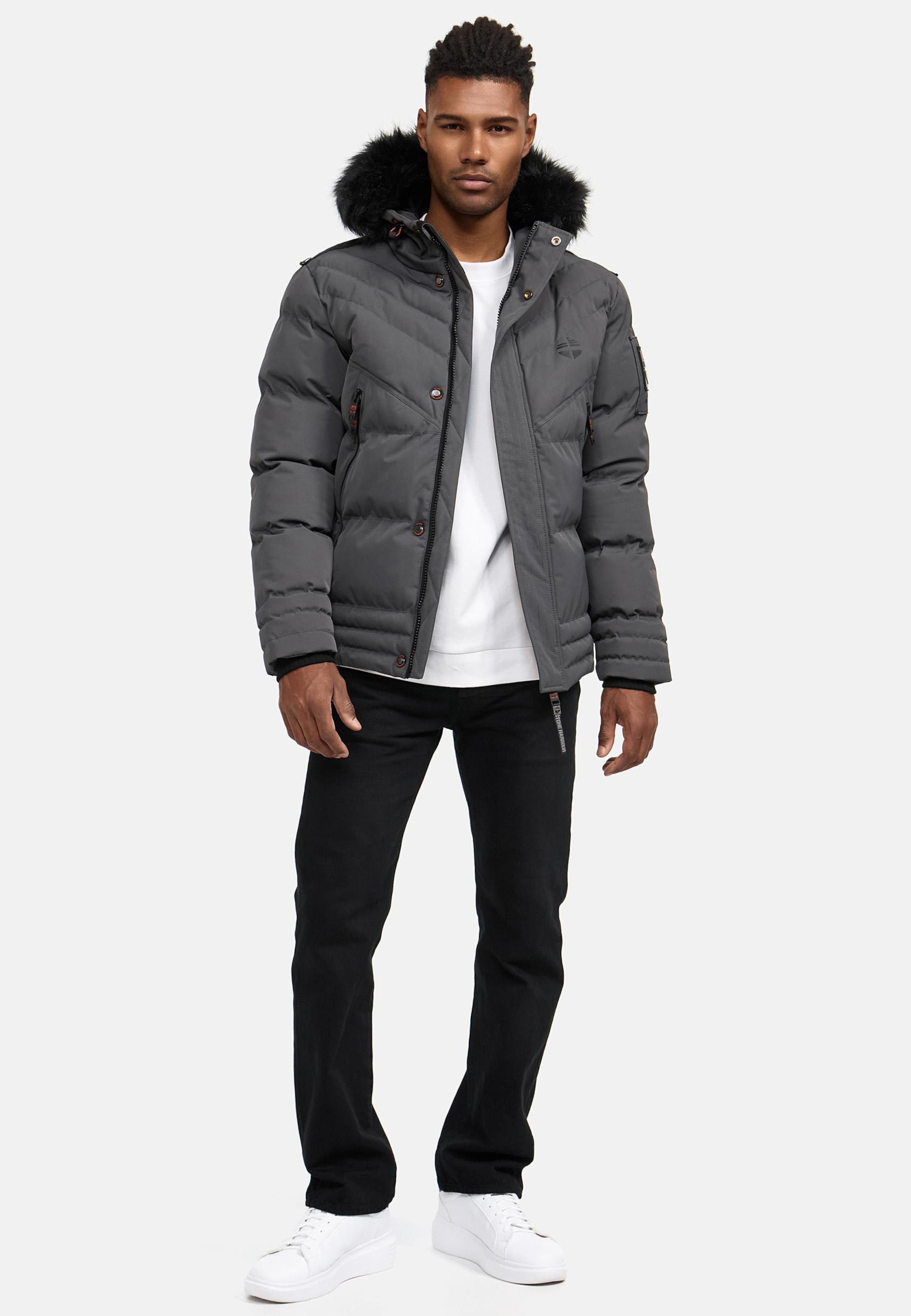 STONE HARBOUR Winter Jacket 'Romaan' in Anthracite | ABOUT YOU