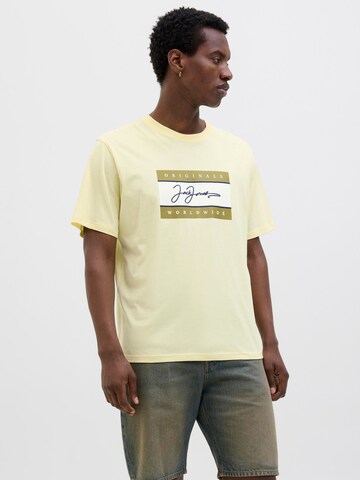 Maglietta 'JORFrederiksberg' di JACK & JONES in giallo: frontale