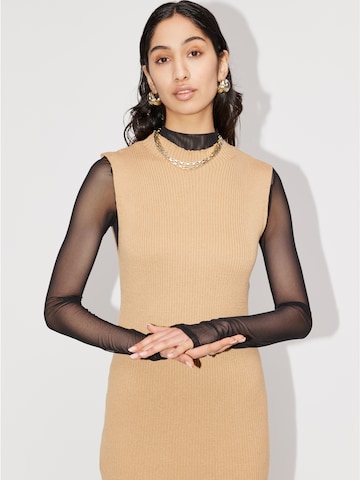 LeGer by Lena Gercke Knitted dress 'Elis' in Brown: front