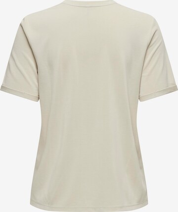 ONLY T-Shirt 'FREE LIFE' in Beige