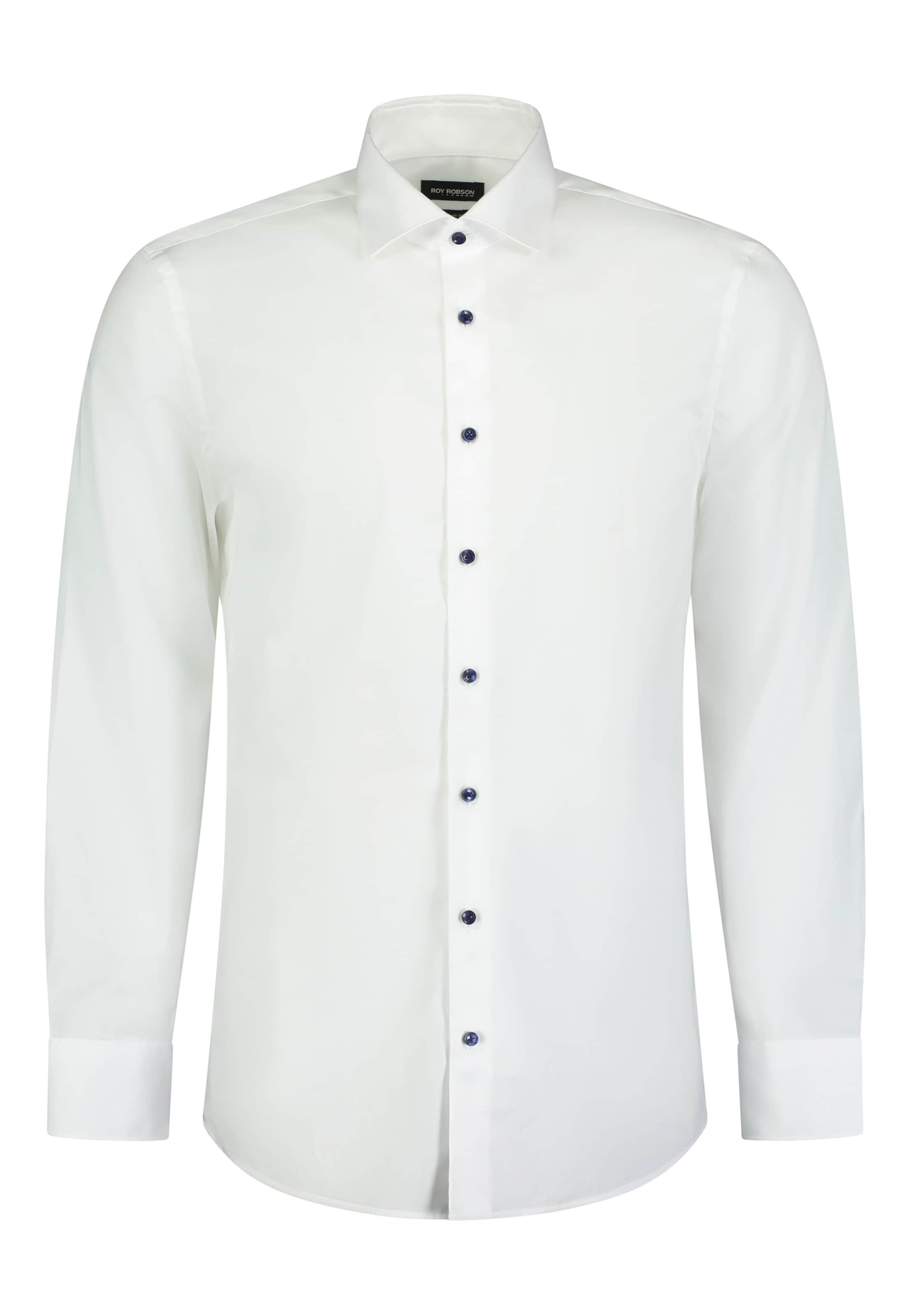 ROY ROBSON Regular Fit Hemd in Weiß: Vorderseite