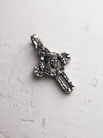 REYTEL Anhänger 'JESUS CHRIST. ENLIGHTENMENT'‌‌‌‌‌‌ in Silber: Vorderseite