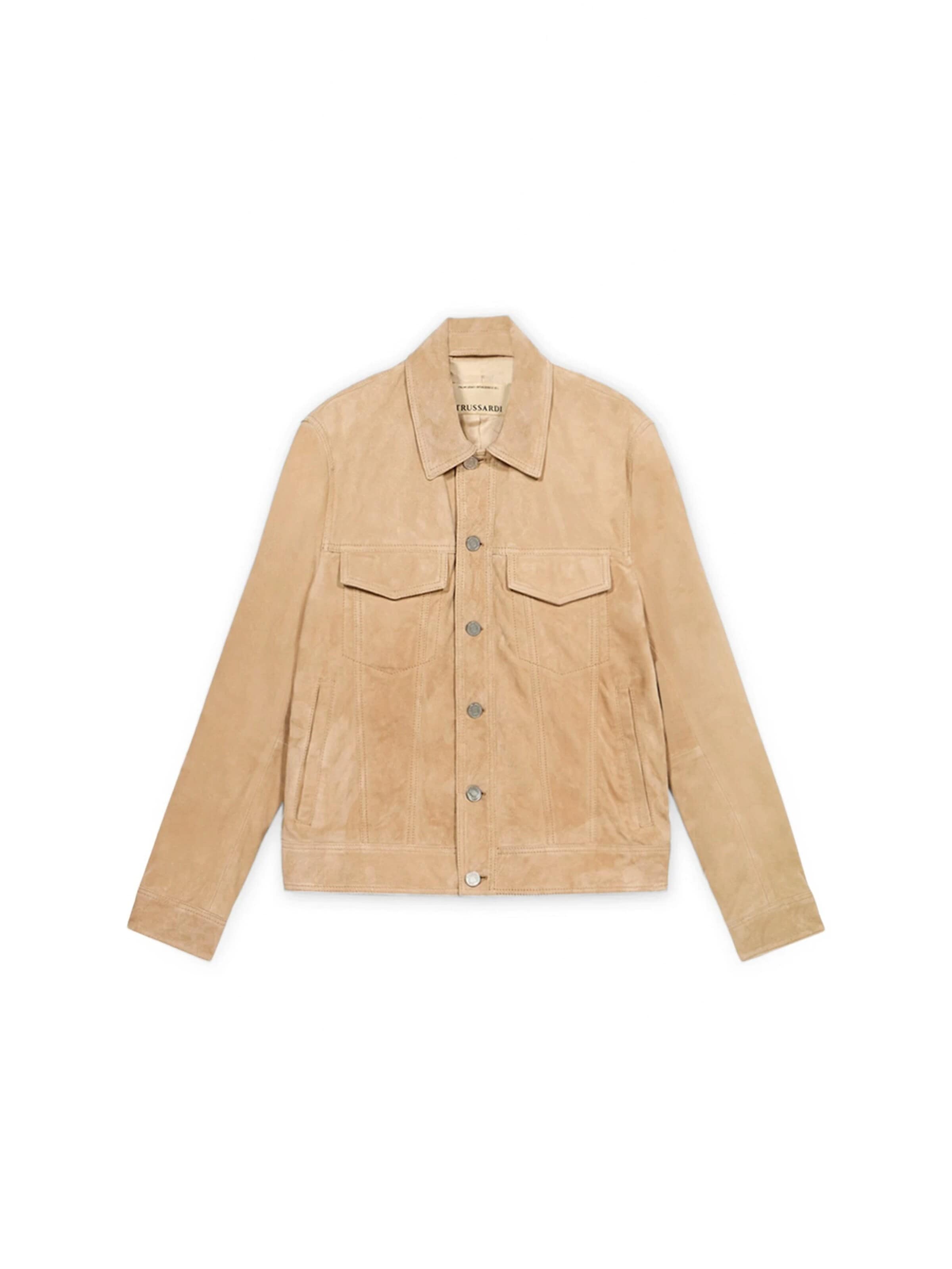 Veste mi-saison Trussardi en beige : devant