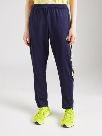 ADIDAS SPORTSWEAR Regular Sportbyxa 'TIRO' i blå: framsida