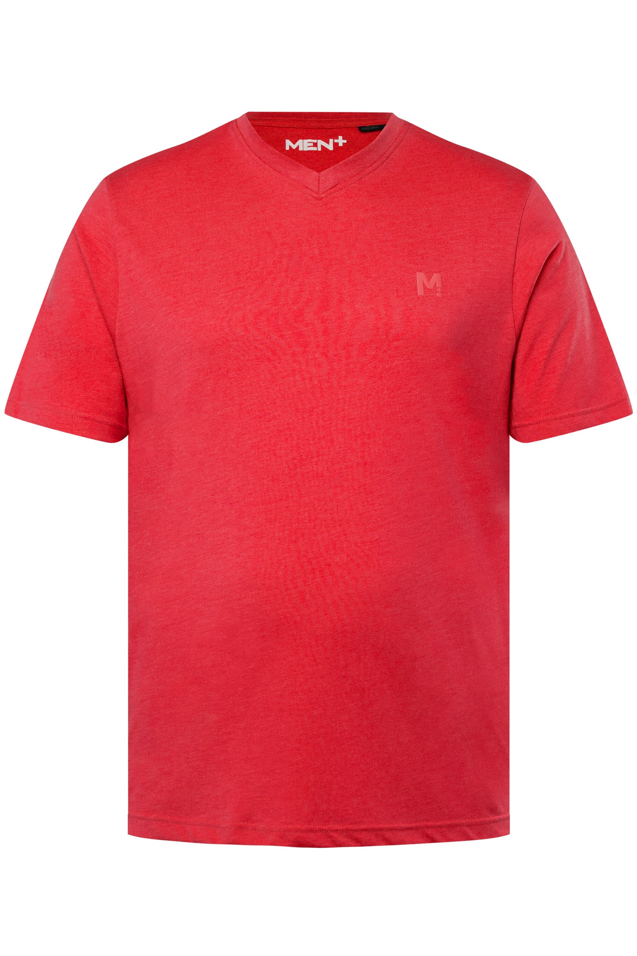 Men Plus T-Shirt in Rot: Vorderseite