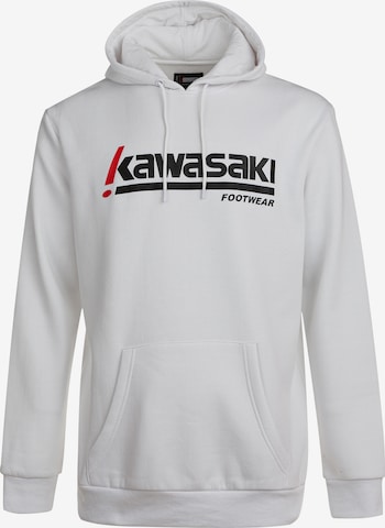 KAWASAKI Sportsweatshirt in Wit: voorkant
