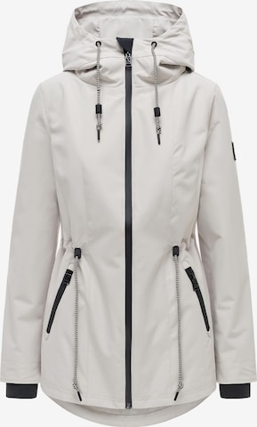 NAVAHOO Between-seasons parka 'Blumentanz 14' in Beige: front