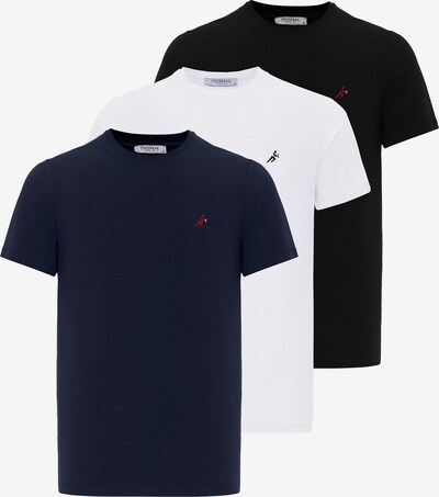 Moxx Paris T-Shirt en bleu marine / noir / blanc, Vue avec produit