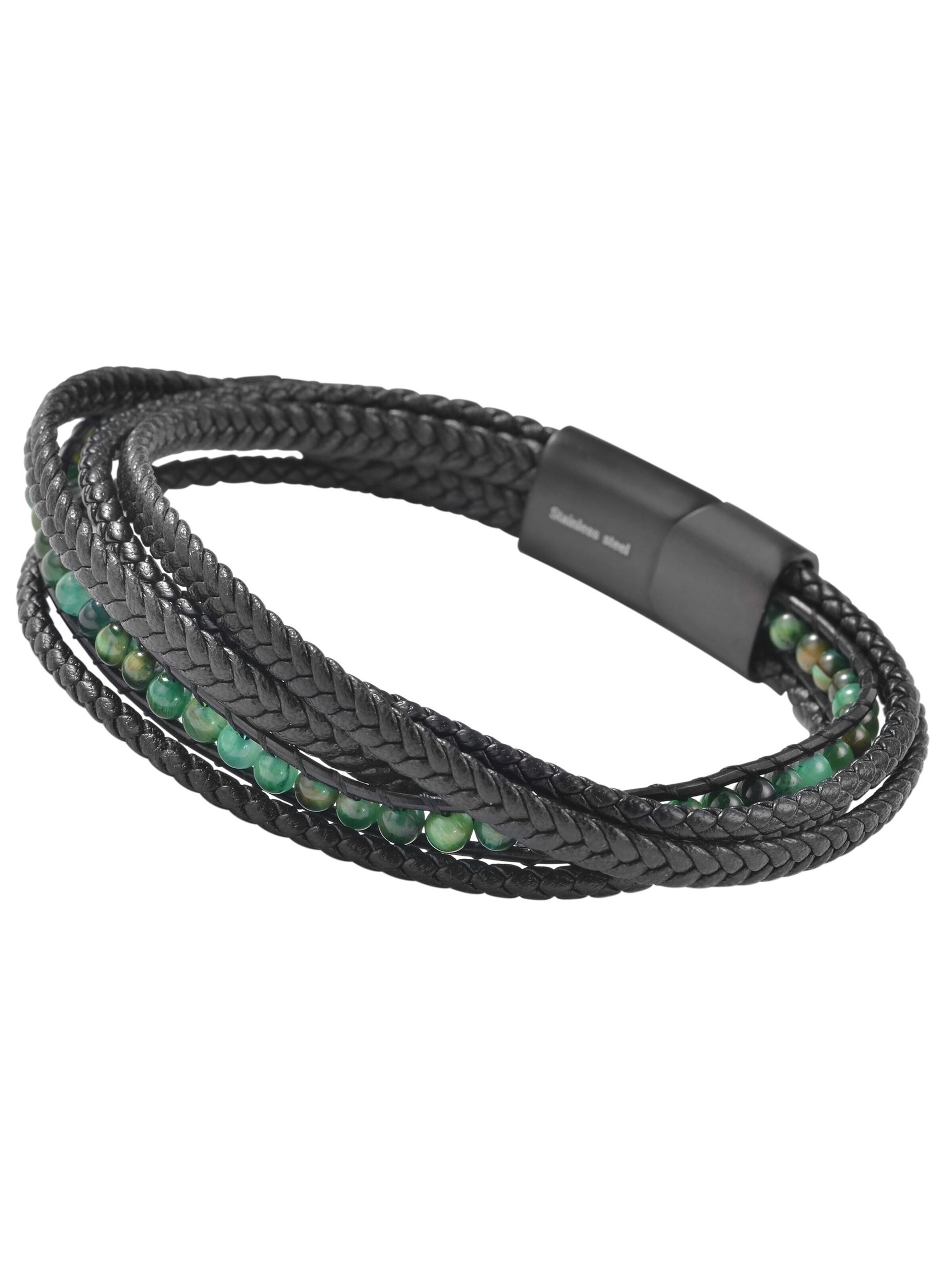 Akzent Bracelet 'Pascal, langlebig' in Black: front