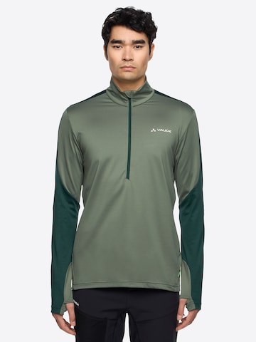 VAUDE Sportpullover 'Livigno' in Grün: Vorderseite