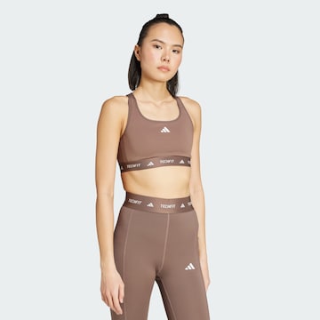 ADIDAS PERFORMANCE Bralette Sports bra in Brown: front