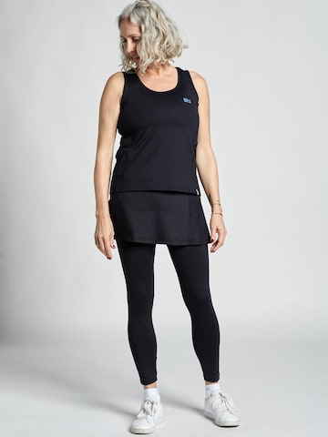 SPORTKIND - Falda deportiva '2-in-1 Skirt with Long Leggings / Skapri' en negro: frente