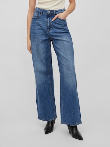 VILA Wide leg Jeans in Blauw: voorkant