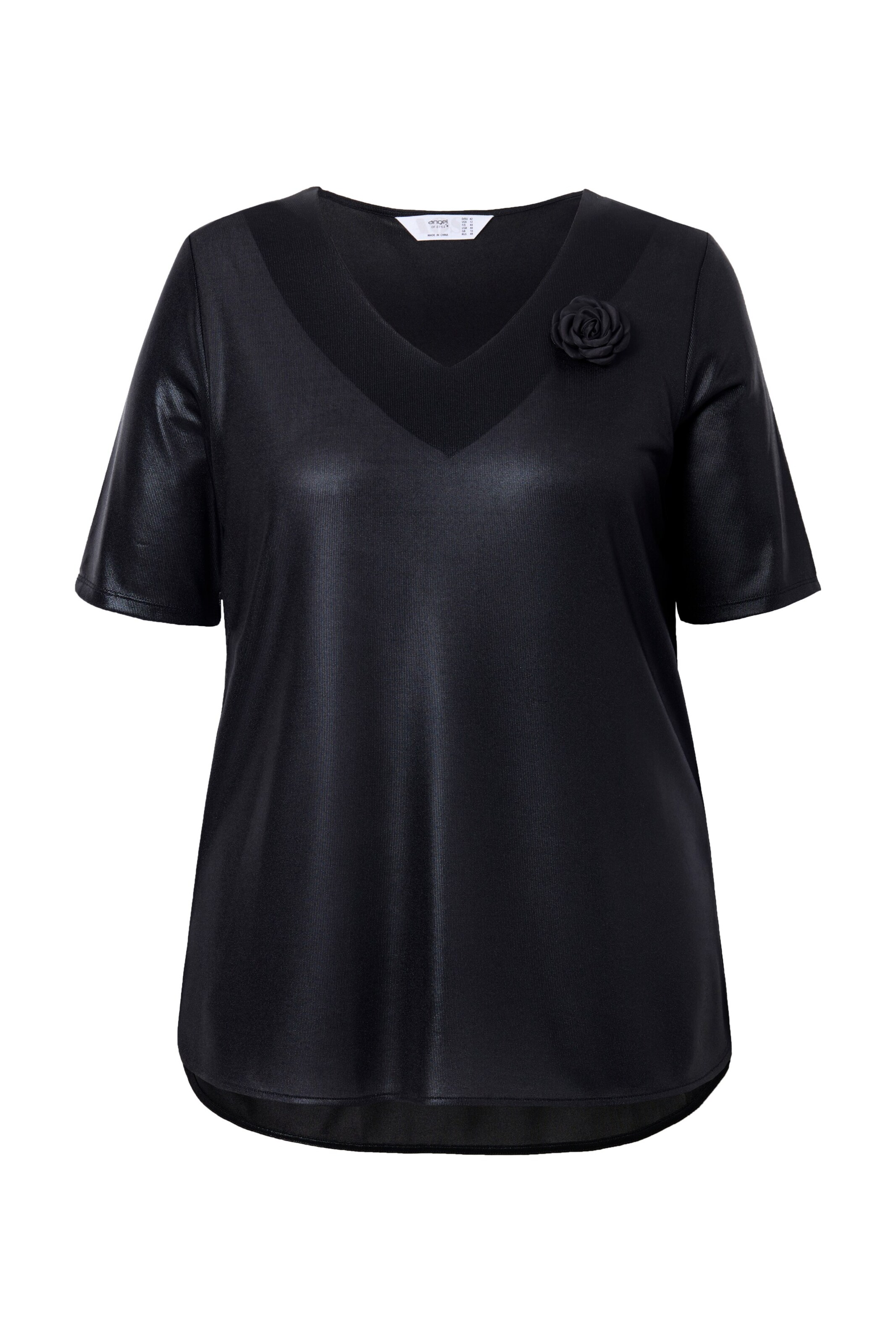 MIAMODA Shirt in Zwart: voorkant