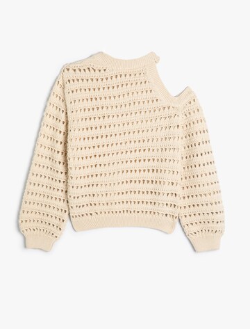 Koton Sweater 'Ajour' in Beige