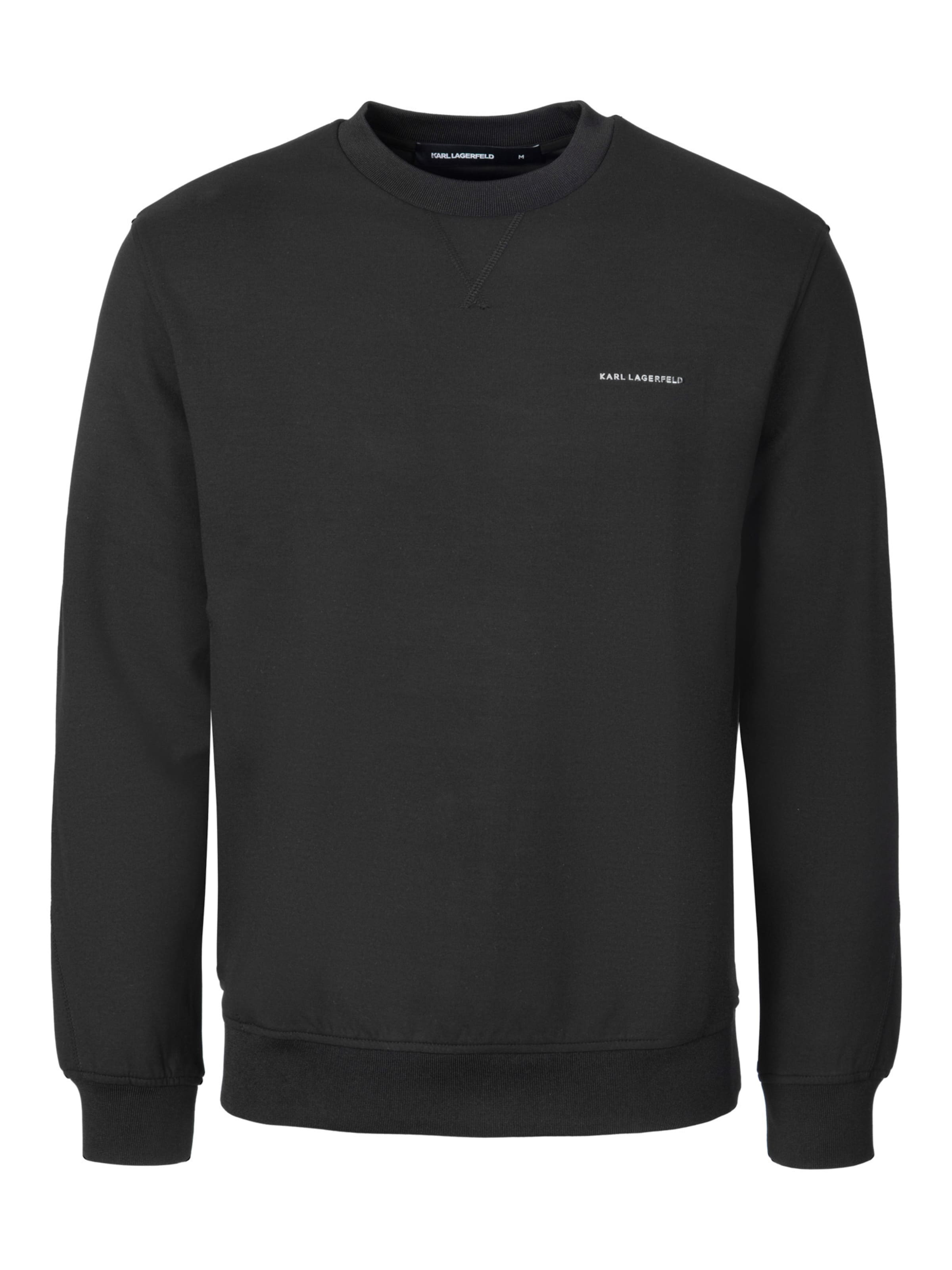 Sweat-shirt Karl Lagerfeld en noir : devant
