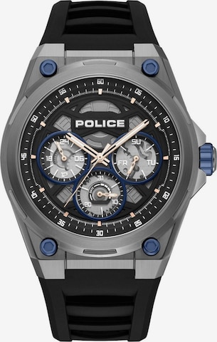Montre à affichage analogique POLICE en noir : devant