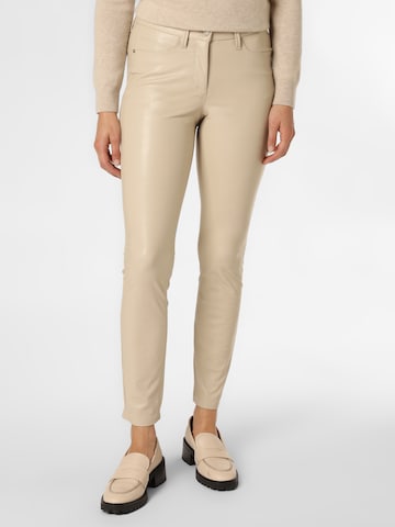 Cambio Slim fit Pants 'Ray' in Beige: front