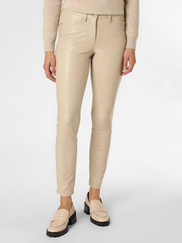 Cambio Broek 'Ray' in Beige: voorkant