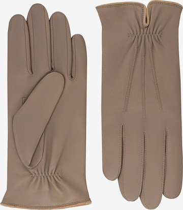 Roeckl Full finger gloves 'ANTWERPEN PLAIN' in Beige: front