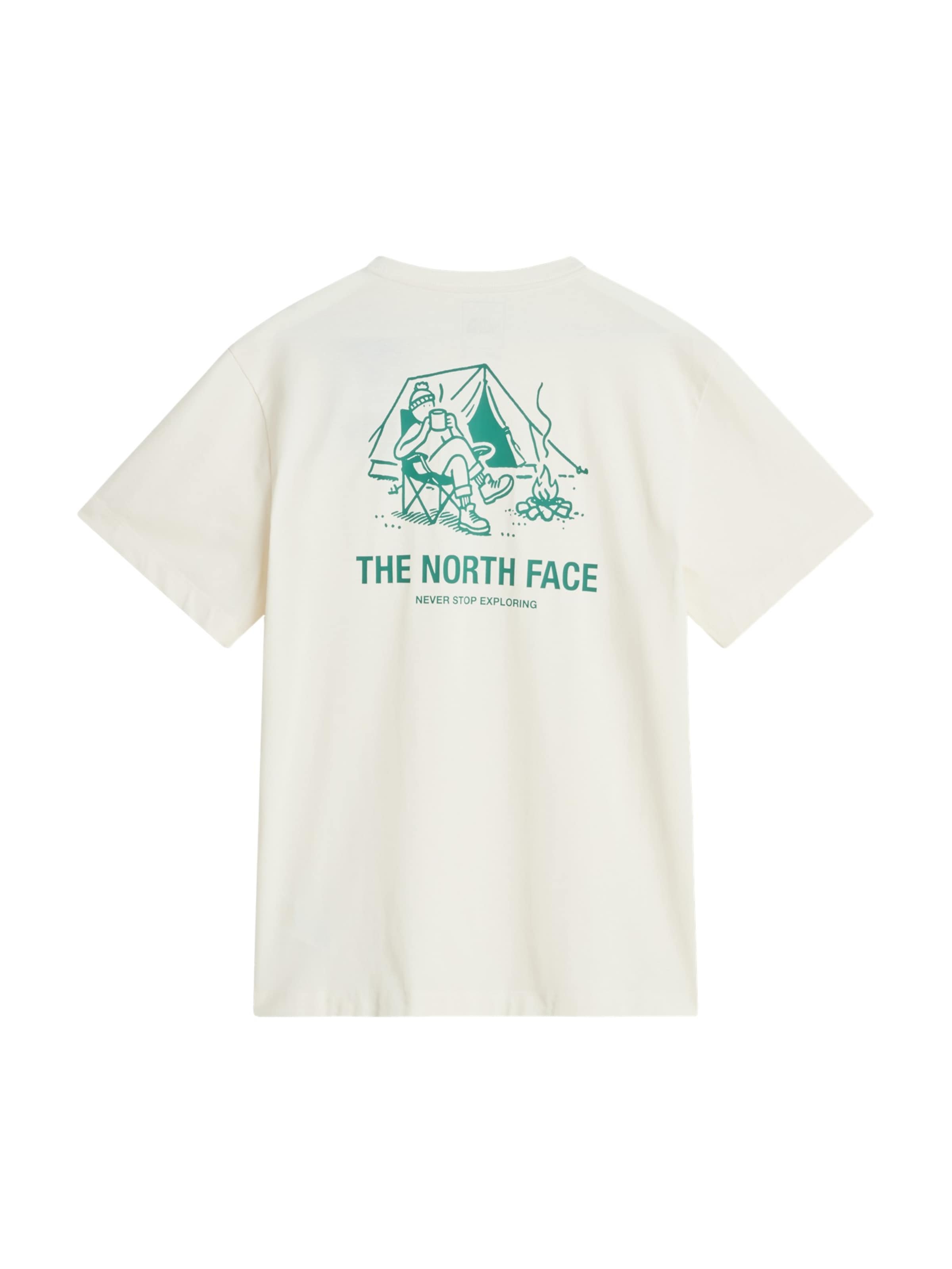 THE NORTH FACE Shirt 'M CAMPFIRE RELAXED SS TEE' in Groen