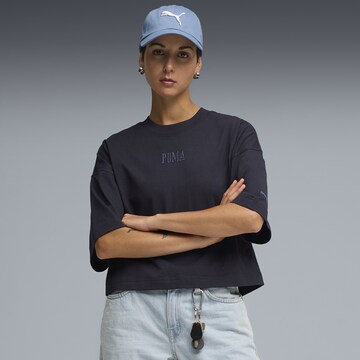 PUMA Shirt 'Premium Essentials' in Blauw: voorkant