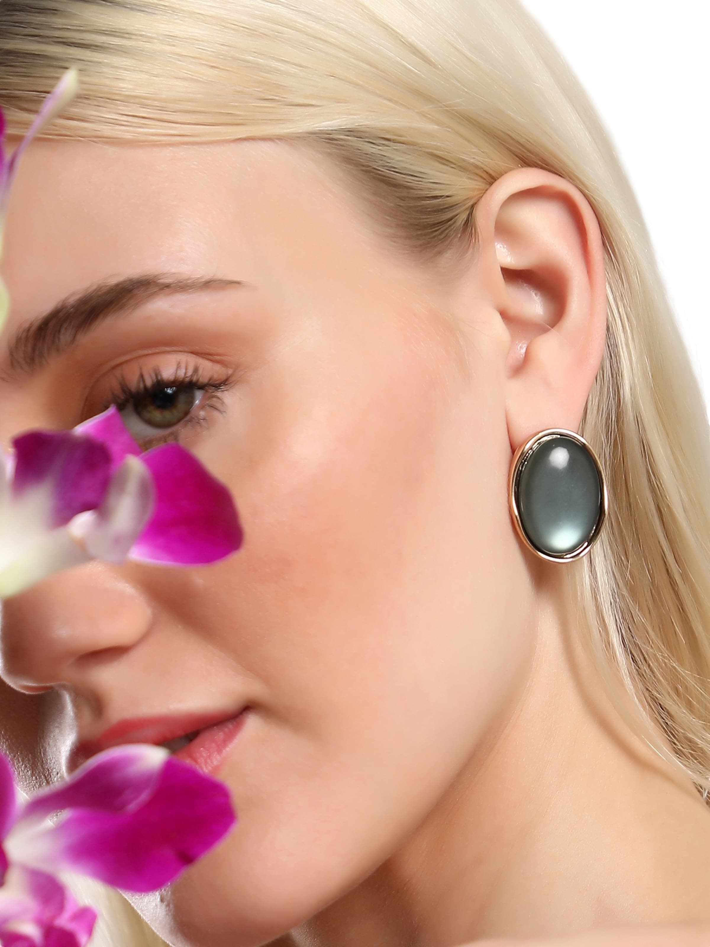 SOHI Uhani 'Orchid' | črna barva