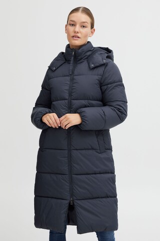 Oxmo Winter Coat in Blue: front