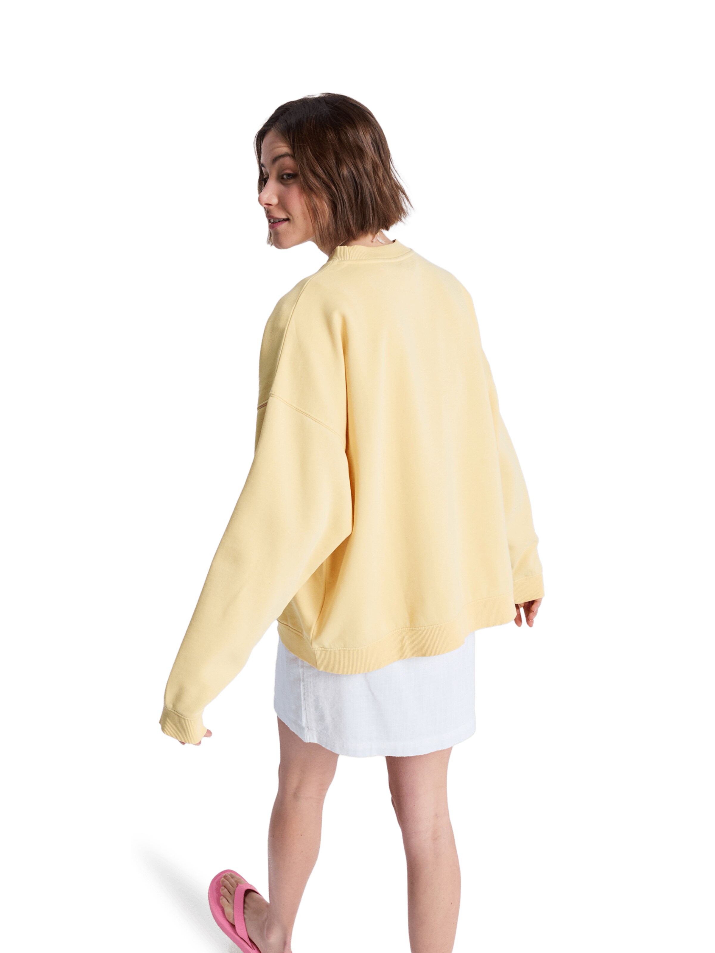 ROXY Sweatshirt 'Lineup' in Yellow