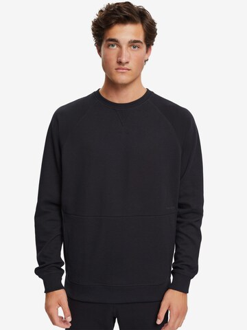 ESPRIT Athletic Sweatshirt in Black: front