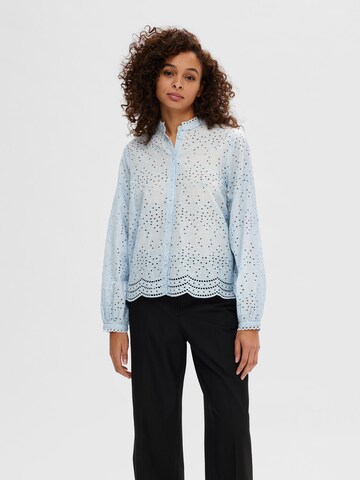 SELECTED FEMME Blus 'Tatiana' i blå: framsida