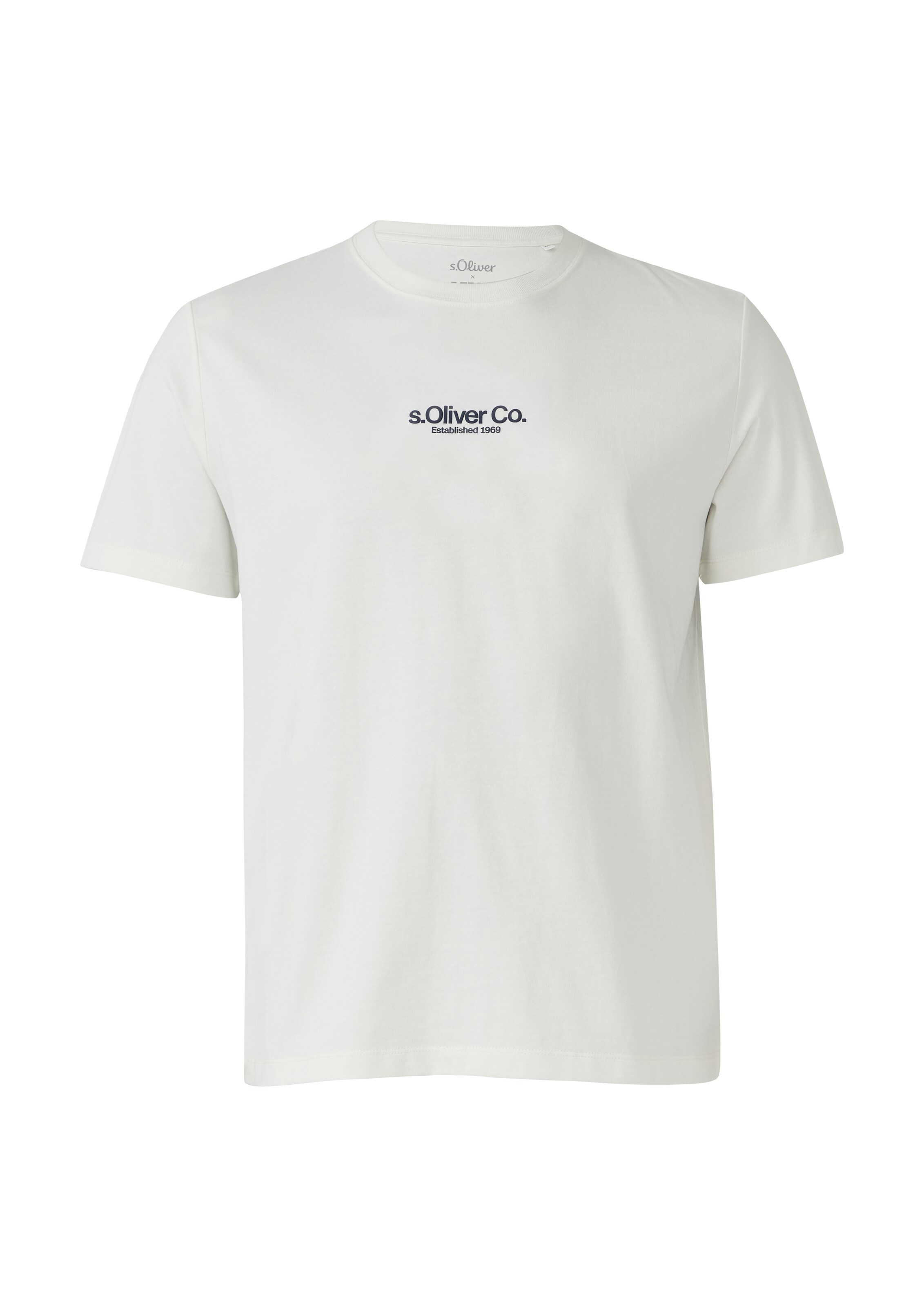 s.Oliver Men Big Sizes Shirt in White: front