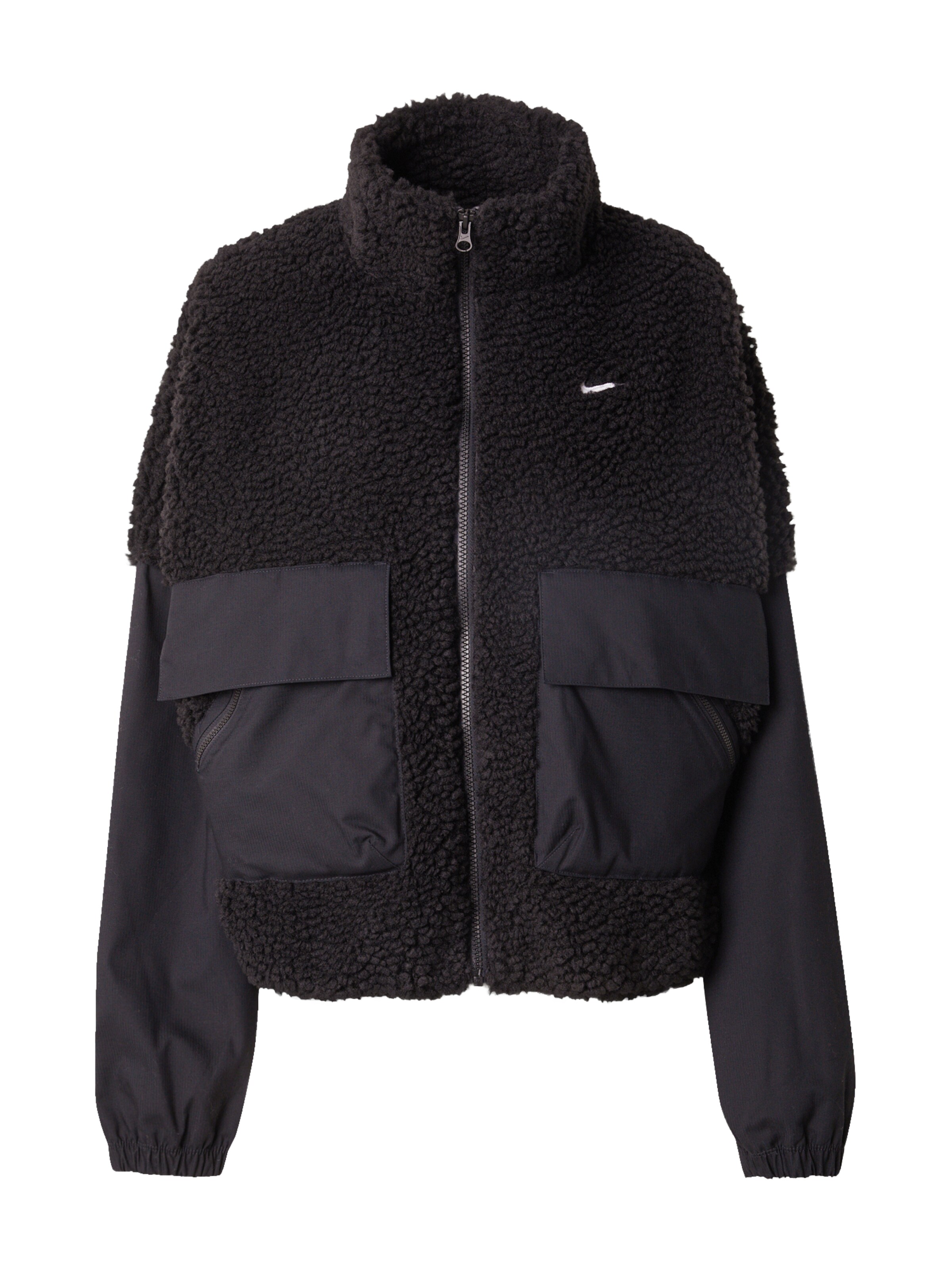 Veste mi-saison 'Essential' Nike Sportswear en noir : devant