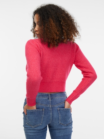 Orsay Knit Cardigan in Pink