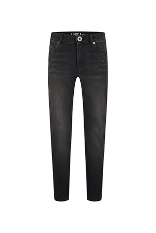 Soccx Slimfit Jeans MIRA Slim Fit in Schwarz: Vorderseite