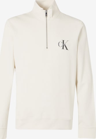 Calvin Klein Jeans - Sudadera en blanco: frente