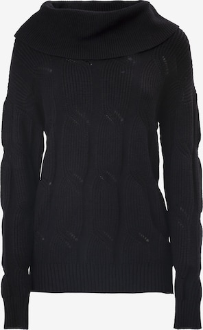 Influencer Sweater in Black: front