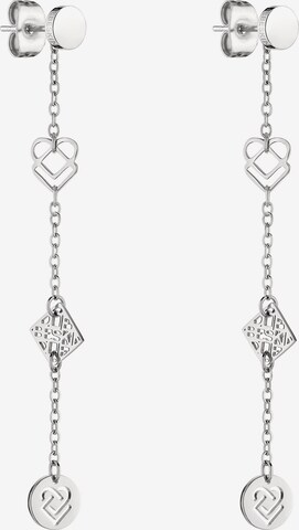 Boucles d'oreilles Liebeskind Berlin en argent : devant