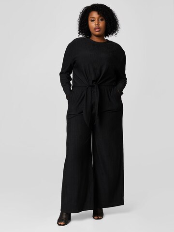 Wide Leg Pantalon 'Hetty' Guido Maria Kretschmer Curvy en noir