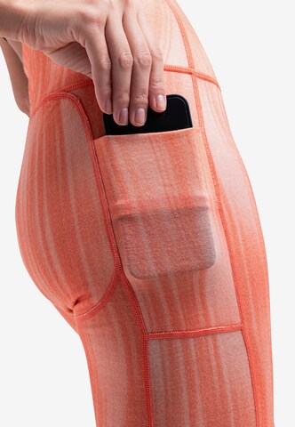 Skinny Pantaloni sportivi 'Fastray II' di ICEBREAKER in arancione