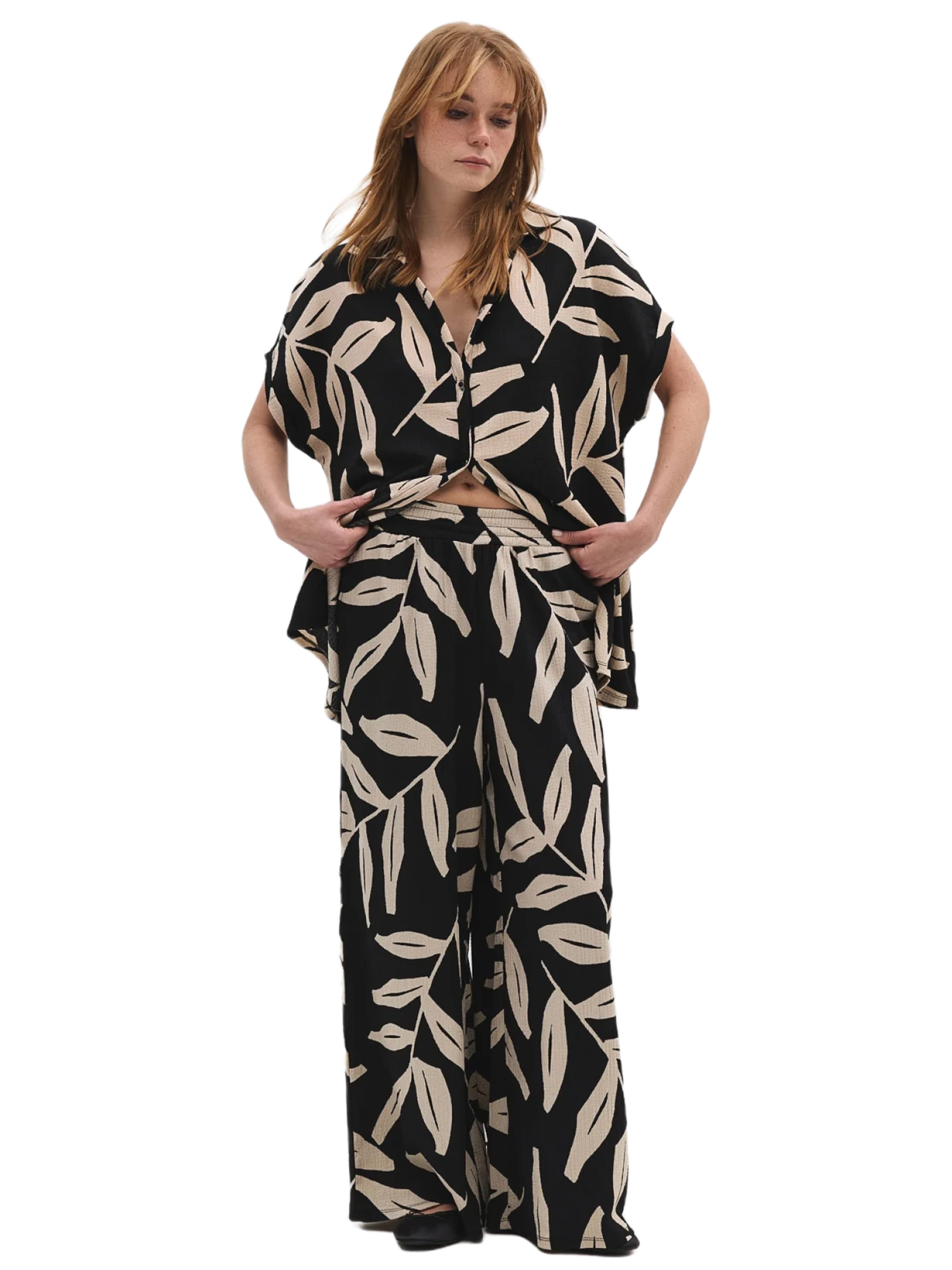 Wide Leg Pantalon No Matter What en noir : devant