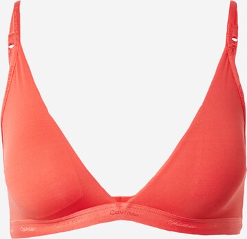 Calvin Klein Underwear Triangle Bra in Orange: front